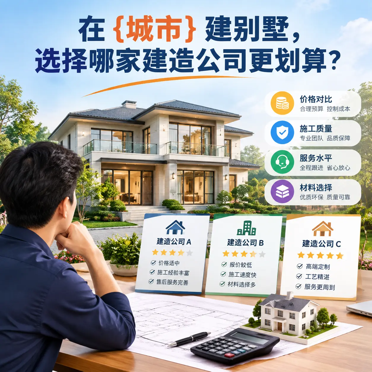 在 七星关 建别墅,选择哪家建造公司更划算?