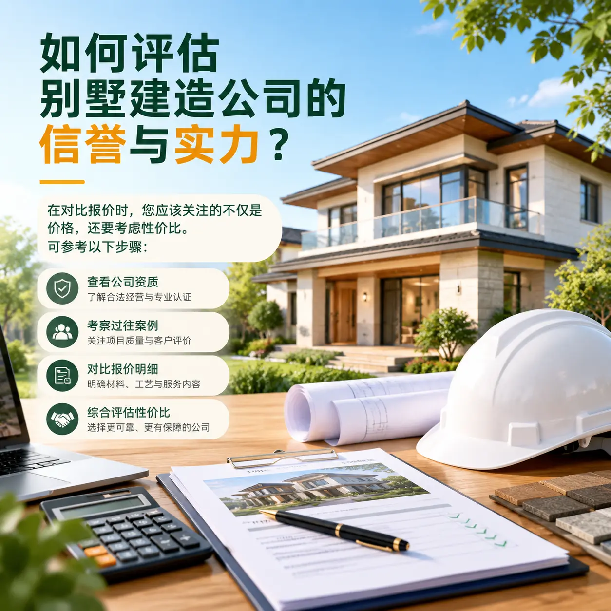 如何评估 七星关 别墅建造公司的信誉与实力?