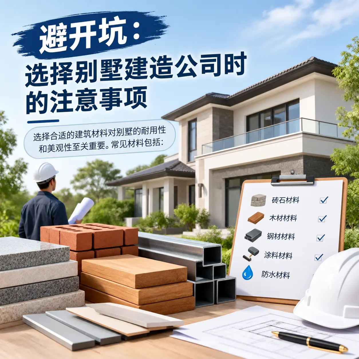 避开坑：选择 七星关 别墅建造公司时的注意事项