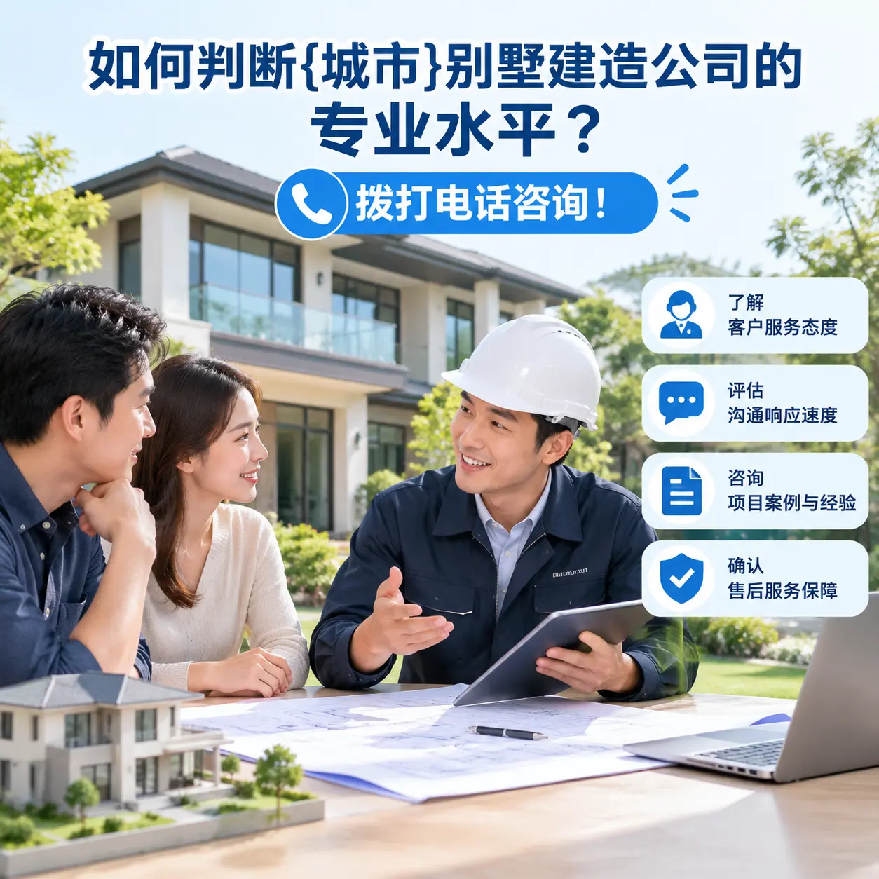 如何判断七星关别墅建造公司的专业水平？拨打电话咨询！